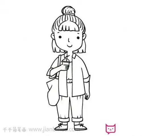 女生的简笔画女生的简笔画怎么画
