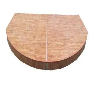 教室讲台地台木质小舞台半圆t台幼儿园学校老师教学演讲台可移动