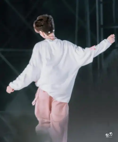 贺峻霖全员加速中##贺峻霖 十九摘星诵捷音#此小猪的快落背影可暗到