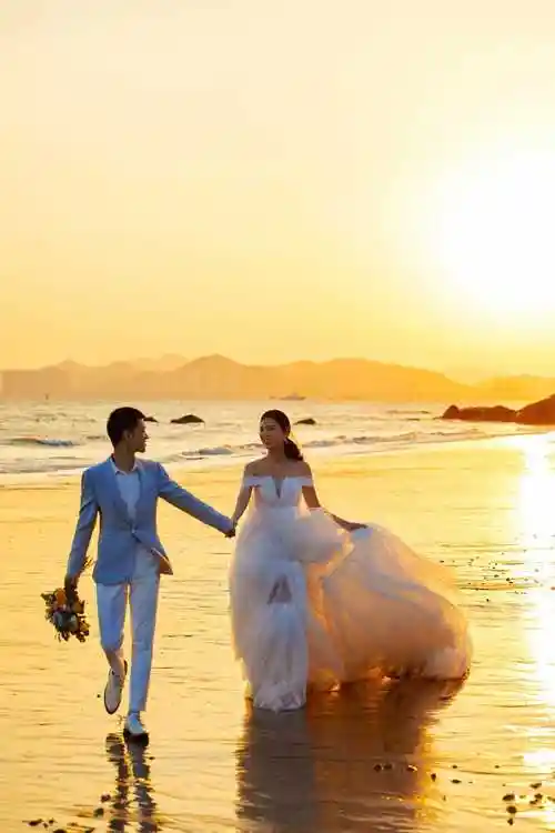 唯美海景婚纱照