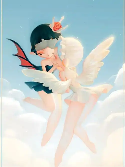 尼尼莫天使与恶魔插画潮玩设定