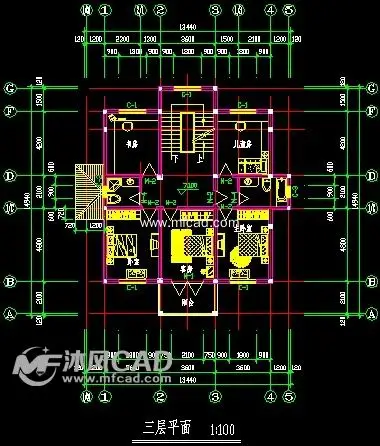 浙江某乡村小别墅建筑施工图 - 独栋别墅图纸及效果图下载 - 沐风图纸