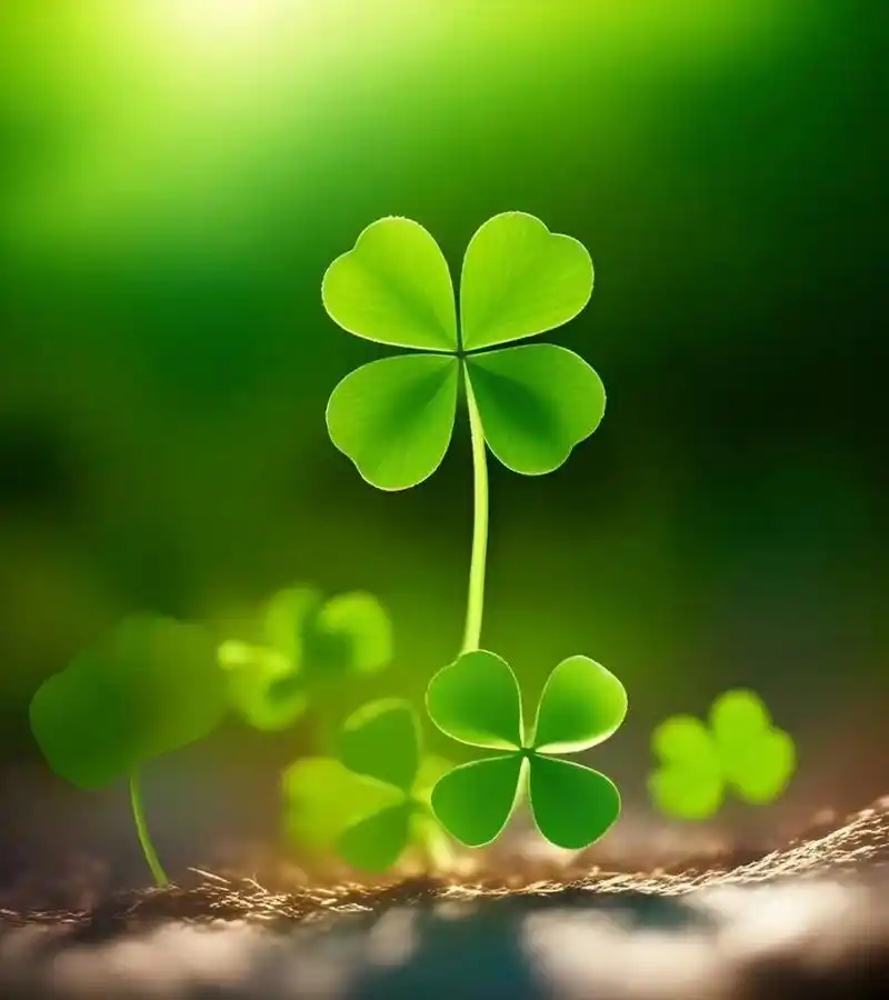 送你一颗幸运草  祝您每天都幸运  早安吉祥  晚安美好  万事如意92