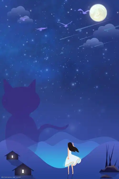 12月你好主题海报 12月 你好 简约 文艺 清新 卡通 星空 女孩 唯美