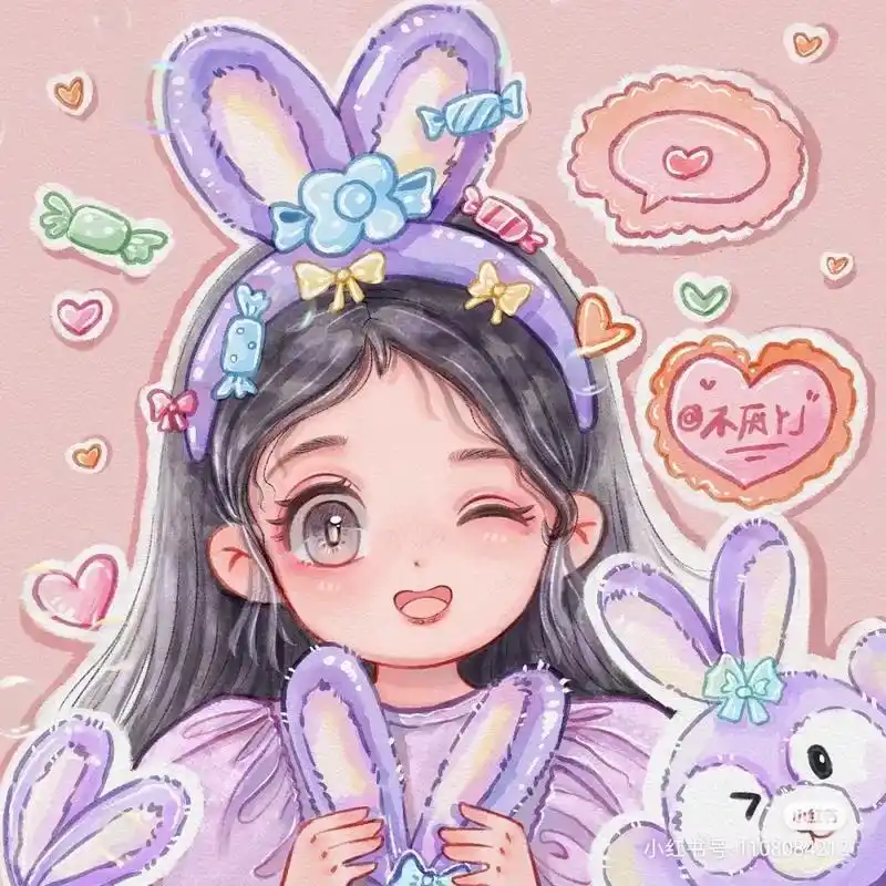 可爱头像女卡通呆萌 #仙气女生头像 #可爱壁纸 #元气满满 - 抖音