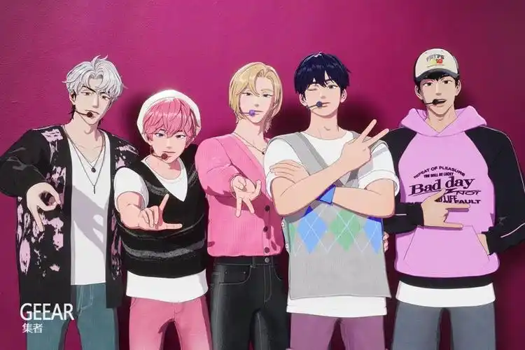 包括 noah,yejun,bamby,eunho 和 hamin,有别于过去的虚拟偶像,plave