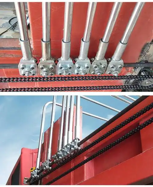 豫腾源自动篷布链条圆钢外挂货车渣土车汽车自卸车篷布盖电动篷布