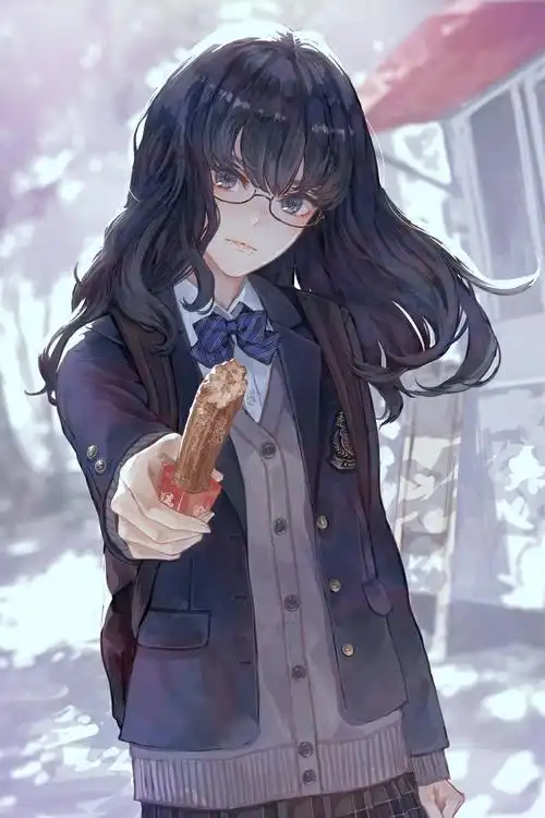 p站美图推荐下半框眼镜特辑