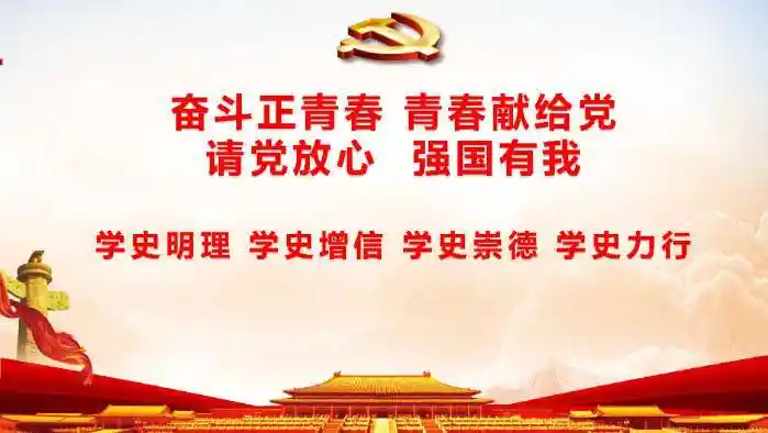 请党放心强国有我奋斗正青春青春献给党ppt