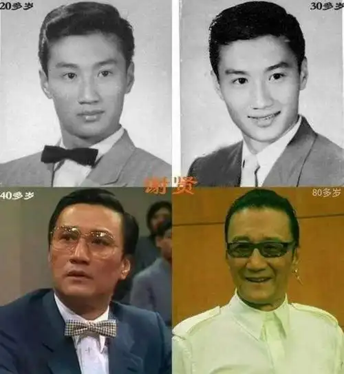 84岁的谢贤时尚感依然保持良好当爹当爷还不忘穿出时髦感