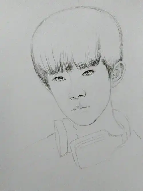 手绘教程易烊千玺