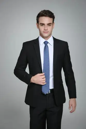 6110厂家直销男士西服套装商务两粒扣经典男装职业装正装