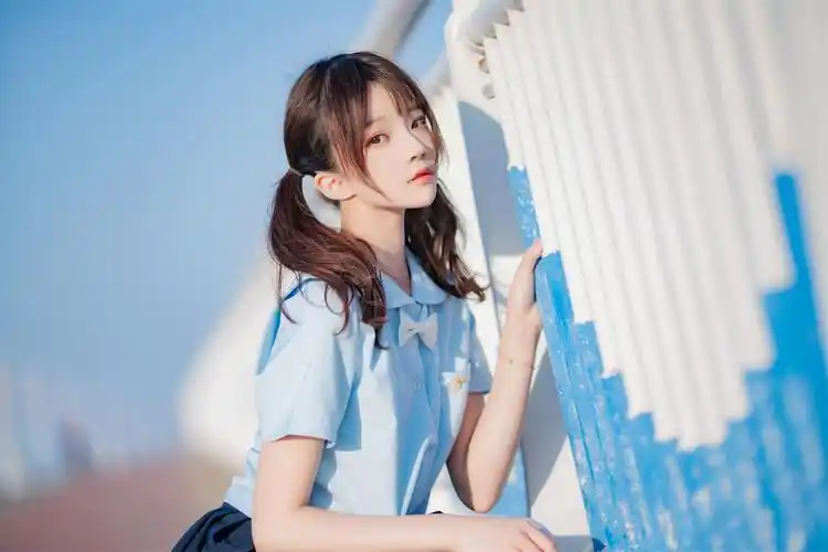 桜桃喵蔚蓝图集欣赏,海边少女与夏日