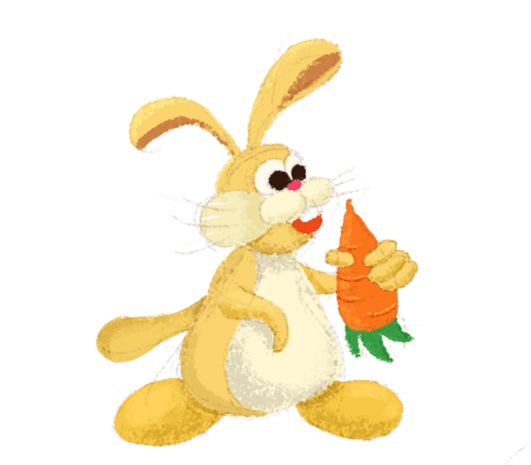 卡通可爱小兔子插画