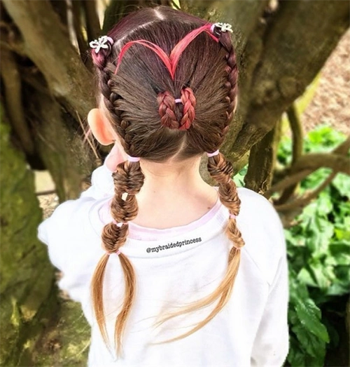 长发小女孩编发范本 漂亮可爱灵气十足_儿童发型 - 美发站