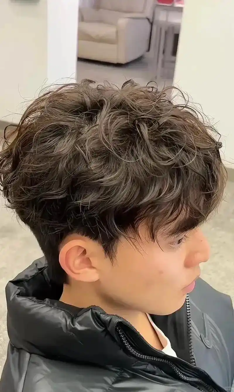 男生烫发发型推荐 莱斯利卷