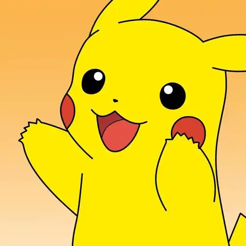 黄色皮卡丘系列可爱手绘头像