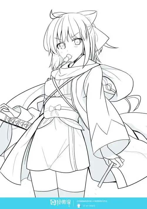 作业:动漫线稿零基础入门学习之主线与辅线的画法练习 - gf-29-184文