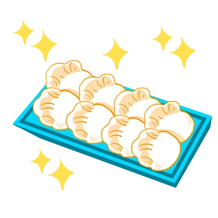 可爱饺子图片大全