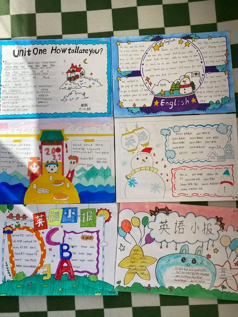 pep小学英语六年级下unit1 手抄报.#小学生手抄报 # - 抖音