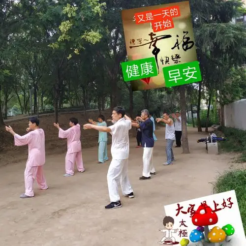 拳友们早上好,天天晨练身体好,吴式太极拳训练基地