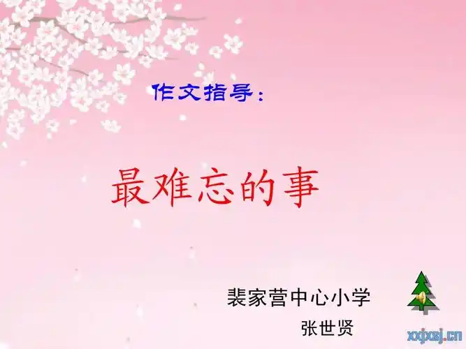 难忘的一件事作文指导