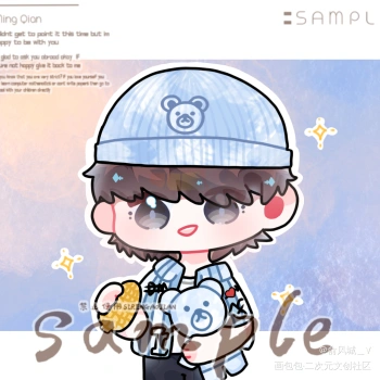 倒霉死勒_倒霉死勒平涂日系q版同人绘画作品