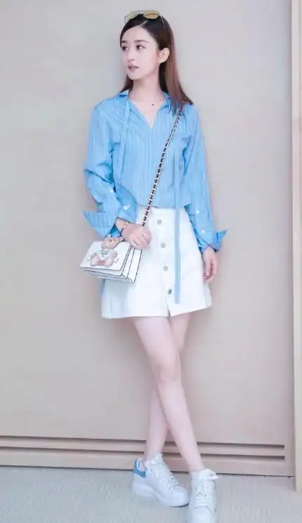 小个子女性搭配技巧,学习赵丽颖时尚穿搭,展现纤细大长腿_腾讯新闻