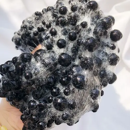 fairy slime 新品上市 霞菲黑珍珠水晶泥史莱姆ins戳戳泥成品玩具