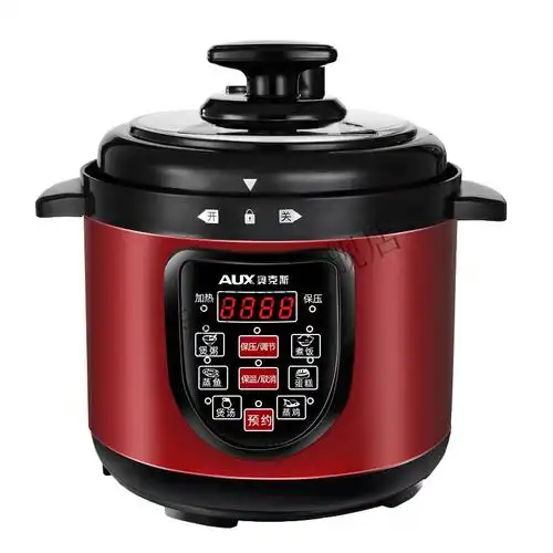 奥克斯电压力锅2升家用电高压锅小型迷你电饭锅小23人多功能中国红