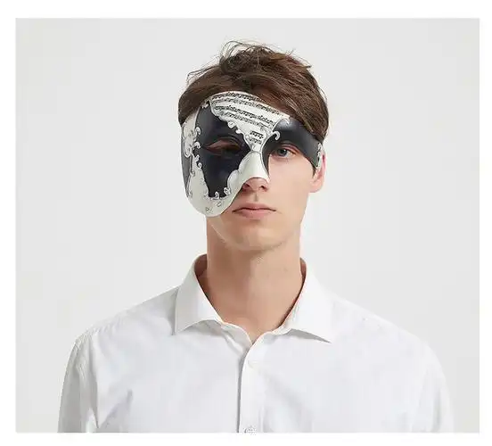 可狄(kedi) 蒙面歌王面具 蒙面歌王面具面具男半脸酷帅气万圣节半脸