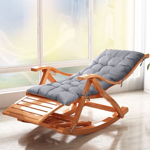 竹摇摇椅躺椅大人家用阳台休闲成人午睡实木懒人老人折叠逍遥椅子单独