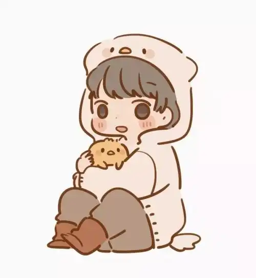 快看动漫情侣男生头像描述 : (可爱的鸡仔)〖高清〗〖原图〗〖转发