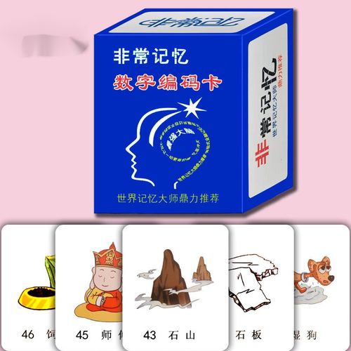 力感统训练超右脑潜能数字编码卡记忆宫殿卢菲菲教具玩具 数字编码卡