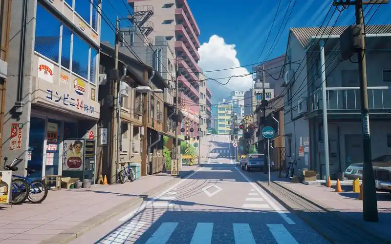 3dmax场景建模一比一还原你的名字街道场景建模