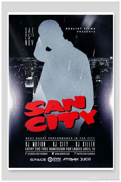 抽象人物创意海报设计