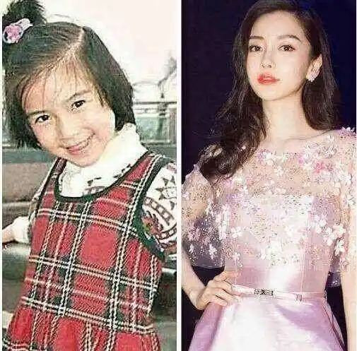 最后还陷入整容争议的杨幂,其实真的是长得好看吧,因为杨幂小时候真的