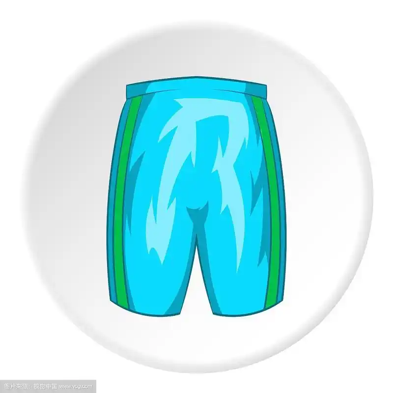 运动短裤图标卡通风格