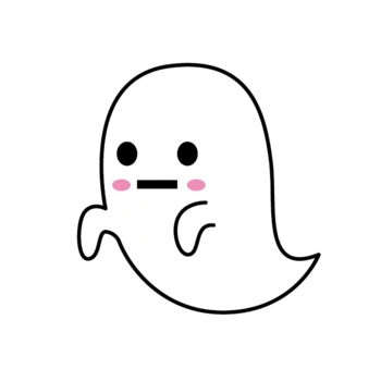 卡通白色幽灵