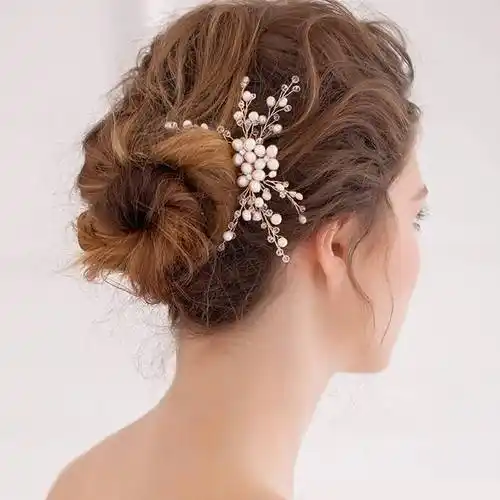 中年妈妈发夹婚礼妈妈盘头头饰结婚卡子中年优雅气质旗袍喜婆婆发夹