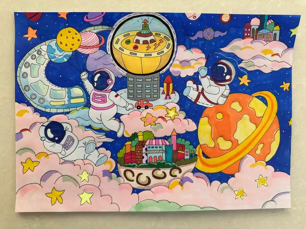 科幻画8k纸漂亮 一等奖 - 抖音