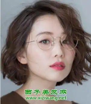 大圆脸波波头短发烫发发型图片 绝对洋气时尚造型(3)