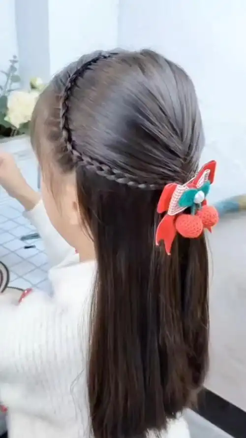 披肩发#儿童编发#手残党也能学会的发型#学会快去试试吧