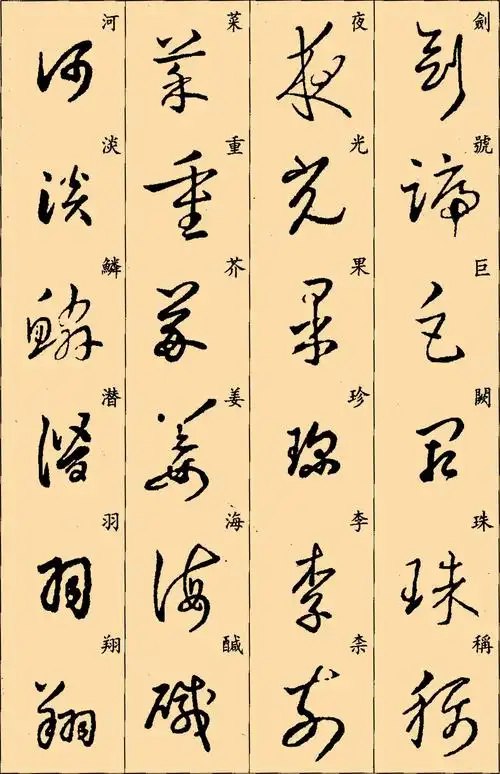 (东晋)王羲之草书集字千字文书法欣赏王羲.