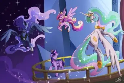 小马宝莉 我的小马驹 my little pony 紫月暮光闪闪 宇宙公主 月亮