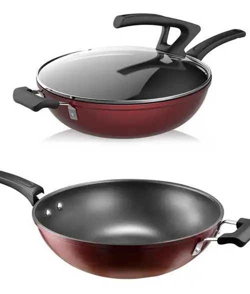 midea/美的cl32t1少油烟平底炒锅不粘锅电磁炉炒菜锅32cm不粘锅具