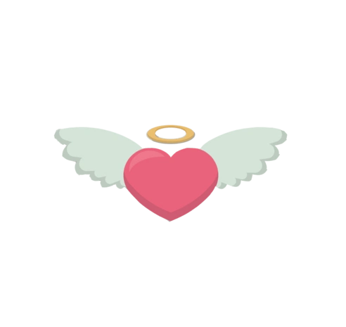 情人节爱心天使翅膀