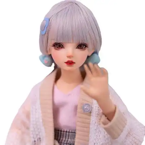 小型动漫娃娃bjd人偶实体二次元带骨架软体可动实体硅胶娃娃手办