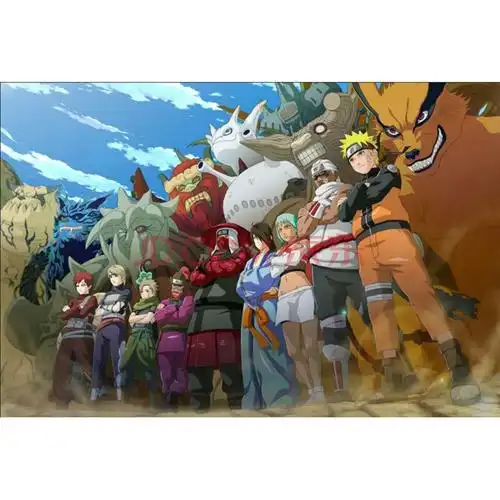 火影忍者拼图木质拼图300/500/1000/1500片大型减压玩具鸣人小樱佐助