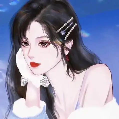 一组超级靓丽的简约手绘女生头像学生风可爱风淑女风气质风总有